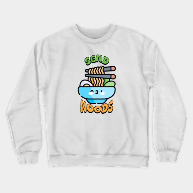 Send noods ramen kawaii Crewneck Sweatshirt by Dyfrnt